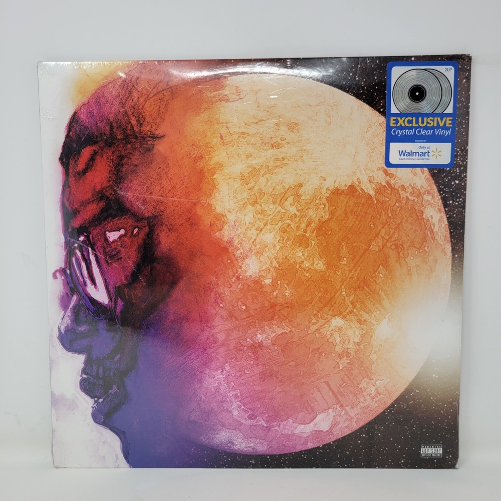 Kid Cudi Man On The Moon The End Of Day 2LP Clear Vinyl Walmart Exclusive SEALED